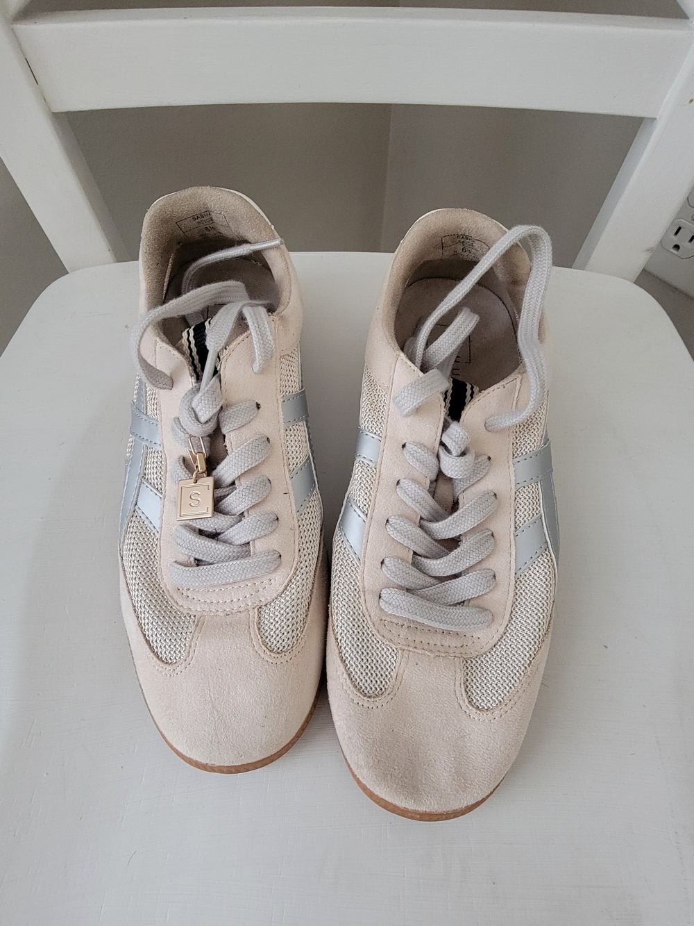 ShuShop Beige and Light Gray Women's Sneakers
